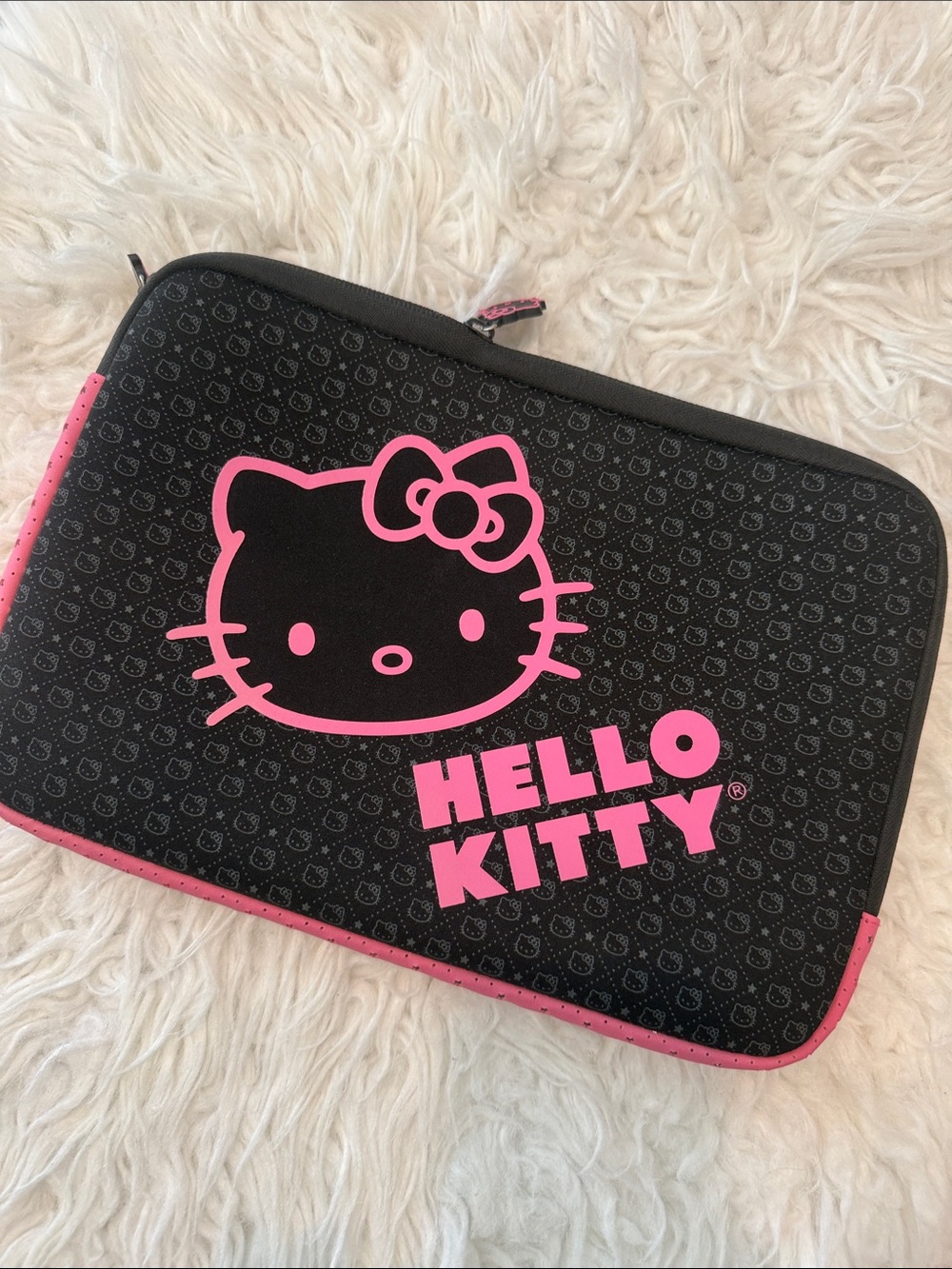 Hello Kitty Black & Hot Pink Neoprene Tablet Sleeve